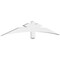 Ekena Millwork Alberta Architectural Grade PVC Gable Bracket, 72"W x 12"H x 2"D x 4"F, 4/12 Pitch GBP072X12X0204ALB00 - alternate 1